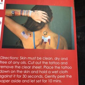 Patriotic CHILD OF WILD tattoos. Two packs